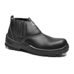 BOTINA PRETA ELASTICO COURO COMPOSITE PU BIDENSIDADE FUJIWARA 4