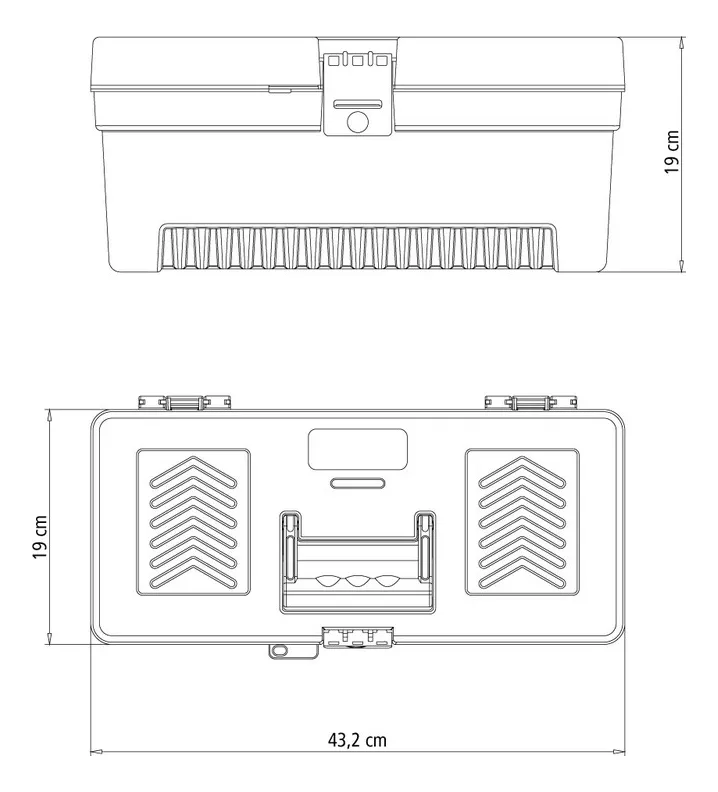 CAIXA PLASTICA INJETADA 17 4