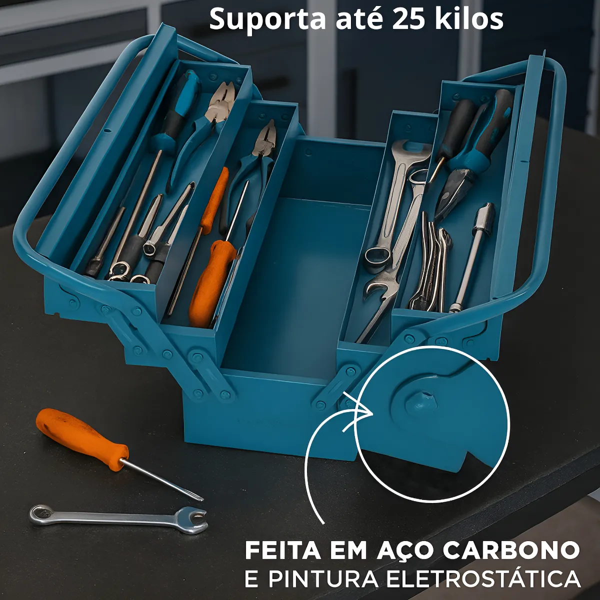 CAIXA SANFONADA COM 5 GAVETAS 3