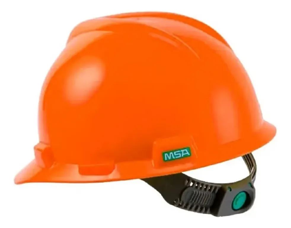 CAPACETE FRONTAL CARN BOTAO JUG TECIDO MSA VGARD LARANJA 4
