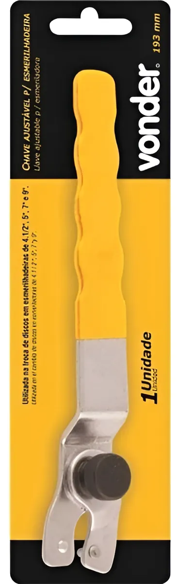 CHAVE AJUSTAVEL P ESMERILHADEIRA VONDER