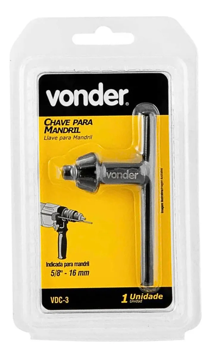 CHAVE P.MANDRIL VDC- 3 VONDER 3